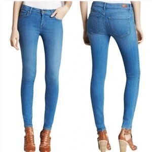 Joie Jeans Mid-Rise Skinny Leg Medium Blue Wash Stretch Jeans 25